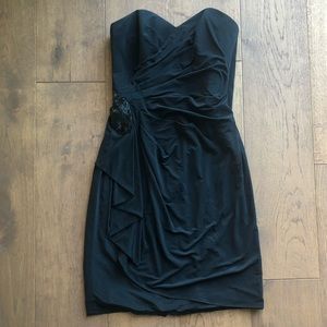 Vintage Black Strapless Dress LBD
